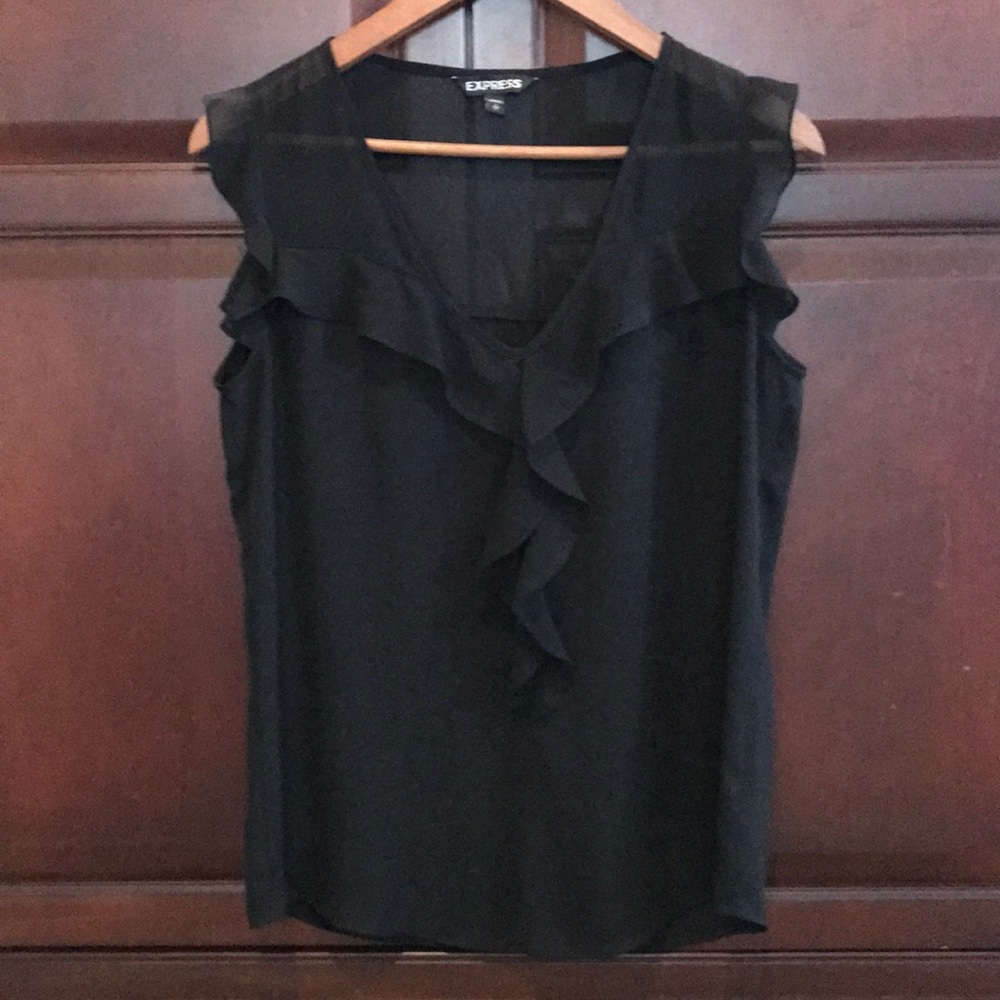 Sheer Ruffle Top